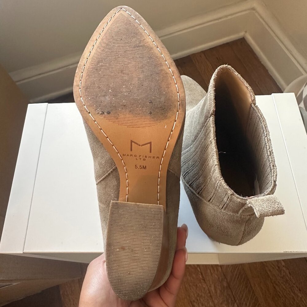 Marc Fisher Alva Pointy Toe Suede Bootie - Picture 6 of 6